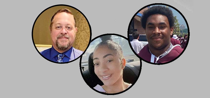 Pictured from left are ProStart instructor Scott Cave, and RYRA apprentices Jaymeera Harris and James Henry