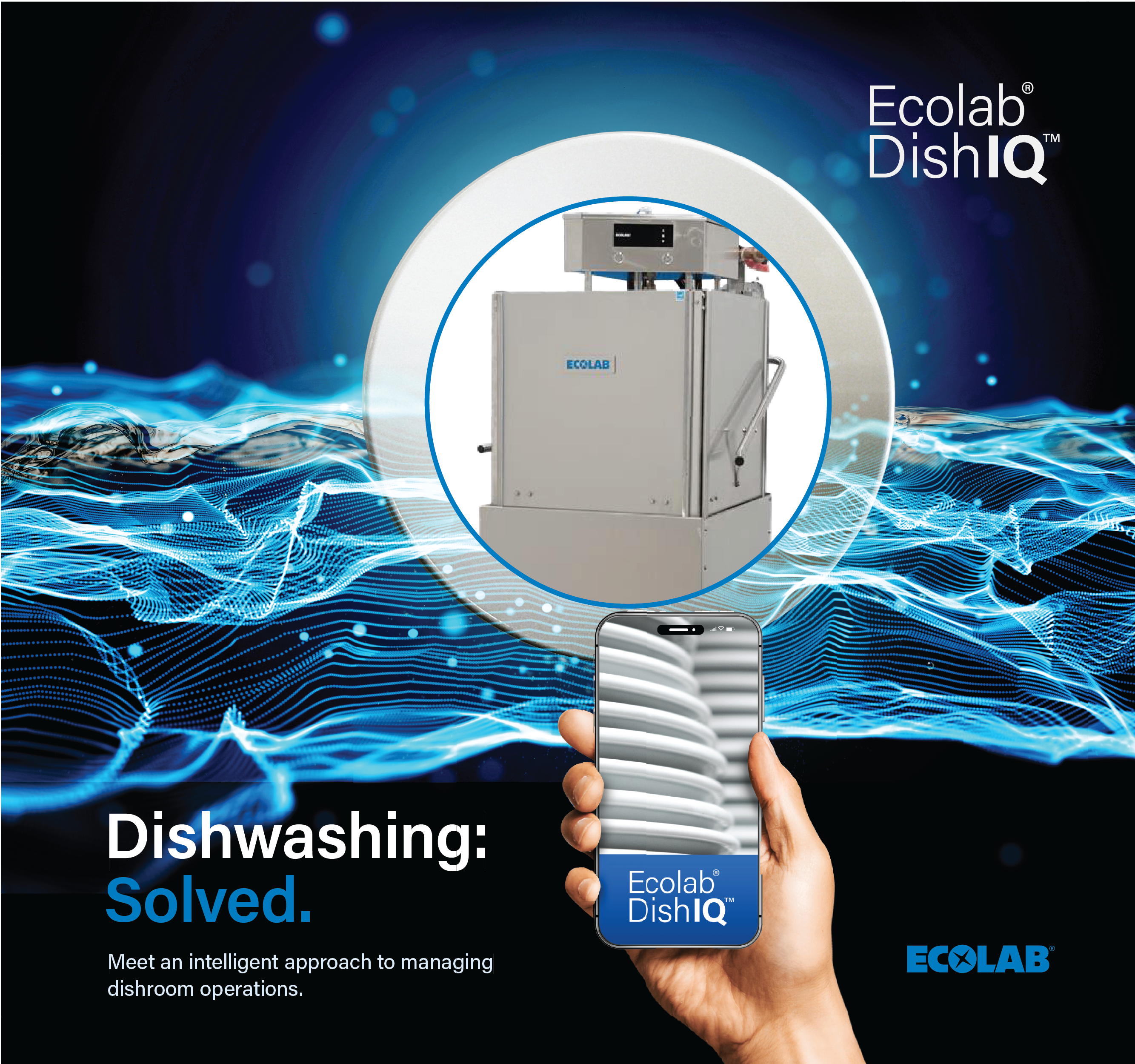 Ecolab DishIQ: Dishwashing Solved graphic